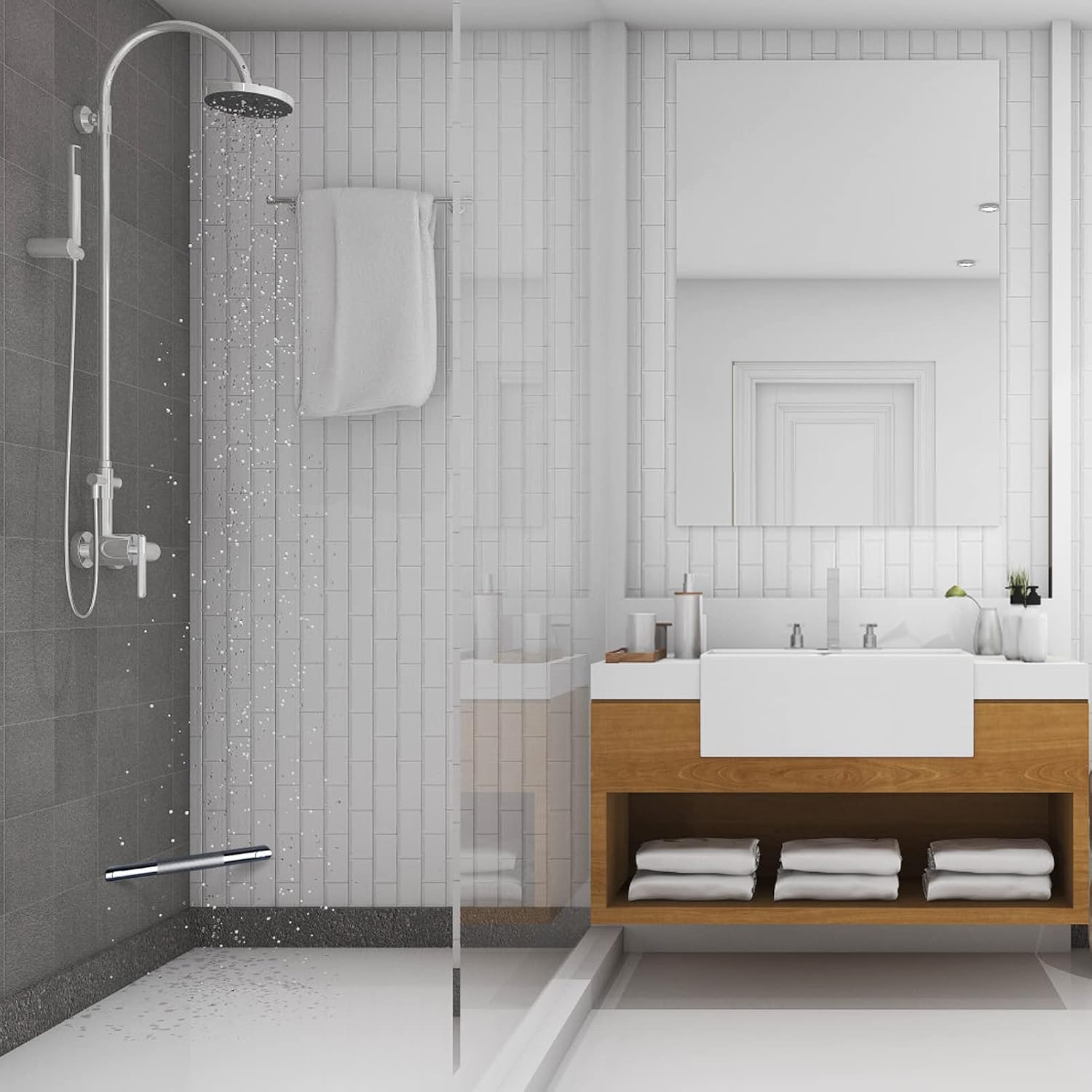 Chrome Shower Foot Rest Bar,Corner Shower Foot Rest for Shaving Legs,Wall Mounted Shower Step Foot Stool Anti-Slip Knurled Brass Bar Foot Ledge for Small Bathrooms,Polished Chrome