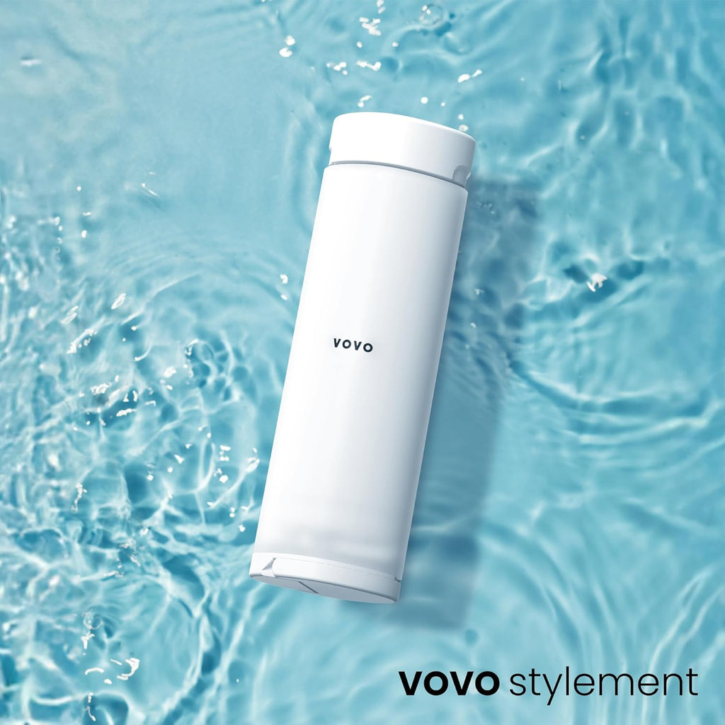 VOVO Go Portable Electric Bidet for Travel - 2 Adjustable Pressure Settings, Compact Handheld Bidet, Ideal for Personal Hygiene & Postpartum Care, Lightweight & Leak-Proof, Made in Korea - White