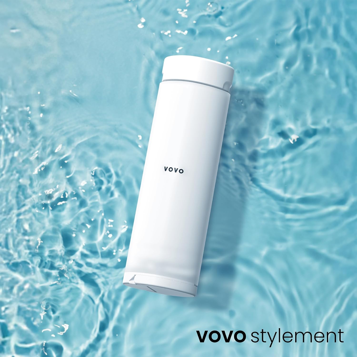 VOVO Go Portable Electric Bidet for Travel - 2 Adjustable Pressure Settings, Compact Handheld Bidet, Ideal for Personal Hygiene & Postpartum Care, Lightweight & Leak-Proof, Made in Korea - White