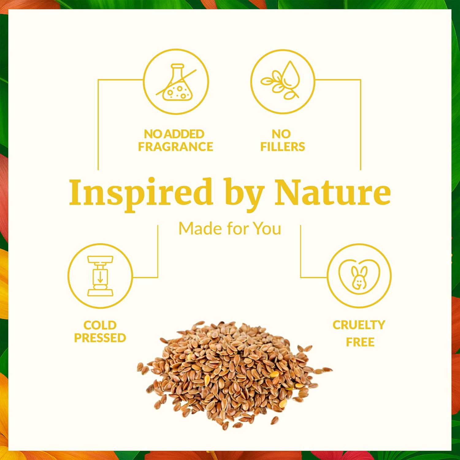 SVA Flax Seed Oil Organic - 16 Fl Oz – 100% Natural Cold Pressed Organic Flax Seed Oil - for Face, Skin Care, Hair Care, Scalp Massage & Body Massage – Carrier Oil