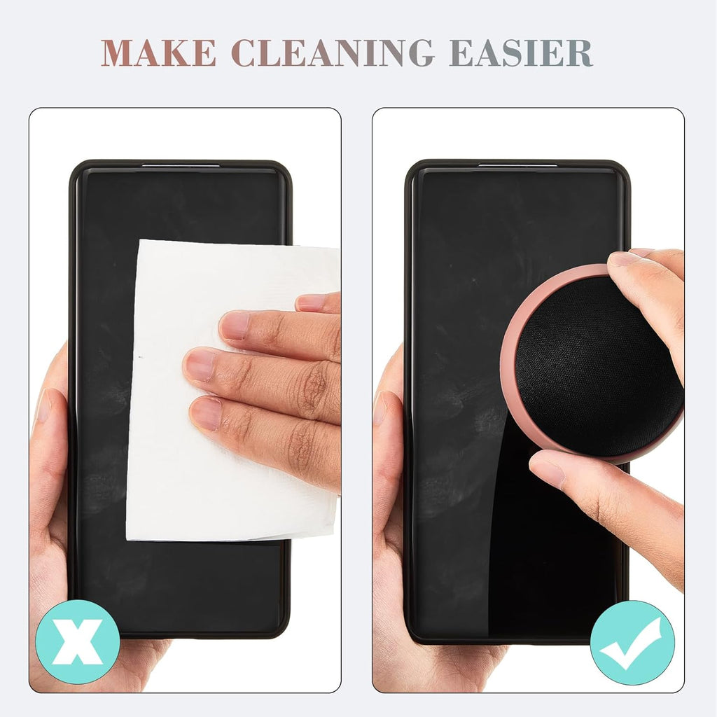 Suclain 4 Pack Christmas Touch Screen Cleaner Balls Phone Cleaning Ball Microfiber Touch Car Screen Glass Cleaner for Computer Laptop Phone Monitor