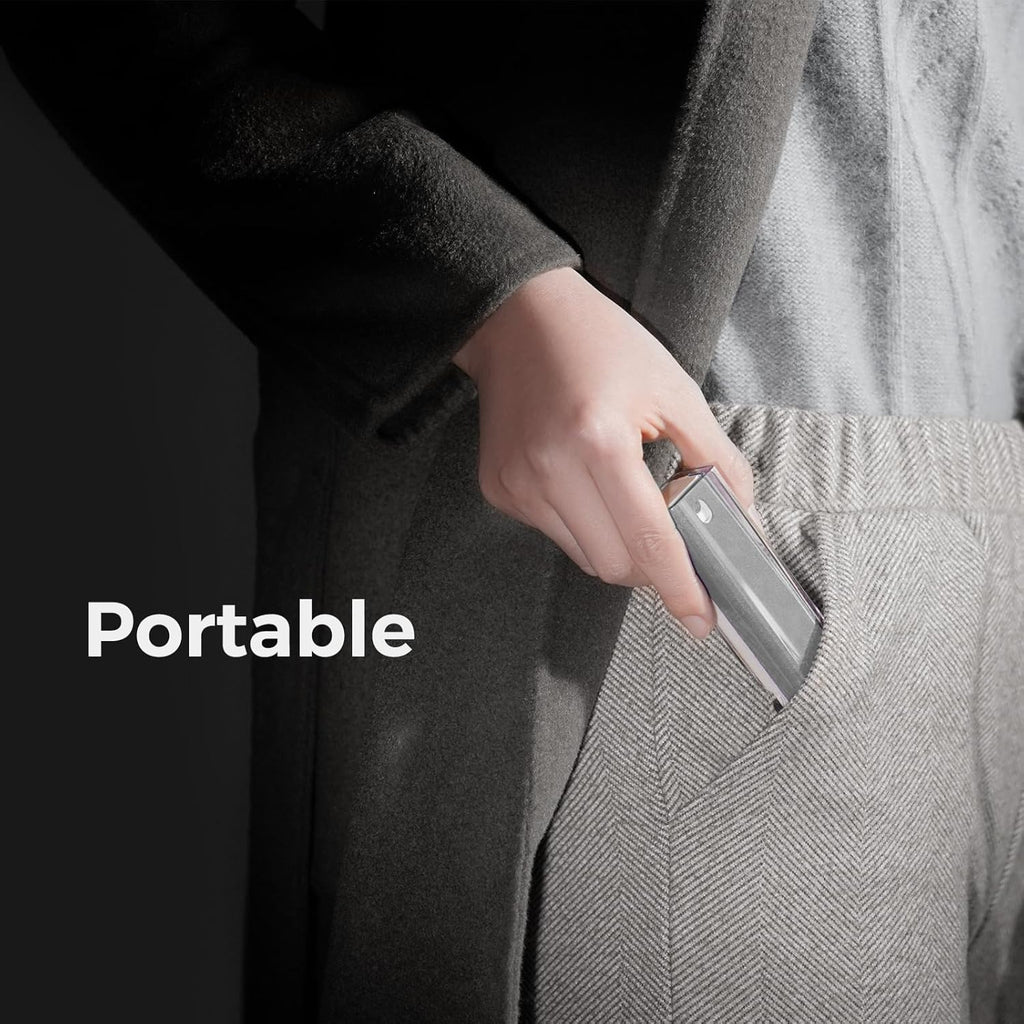 CLICK CLEAN 2Pcs Screen Cleaner, Fingerprint Proof Mist Cleaner Spray, All-in-One Cleaner with Microfiber for All Phones, Laptop and Tablet Screens (Grey + Dark Blue)