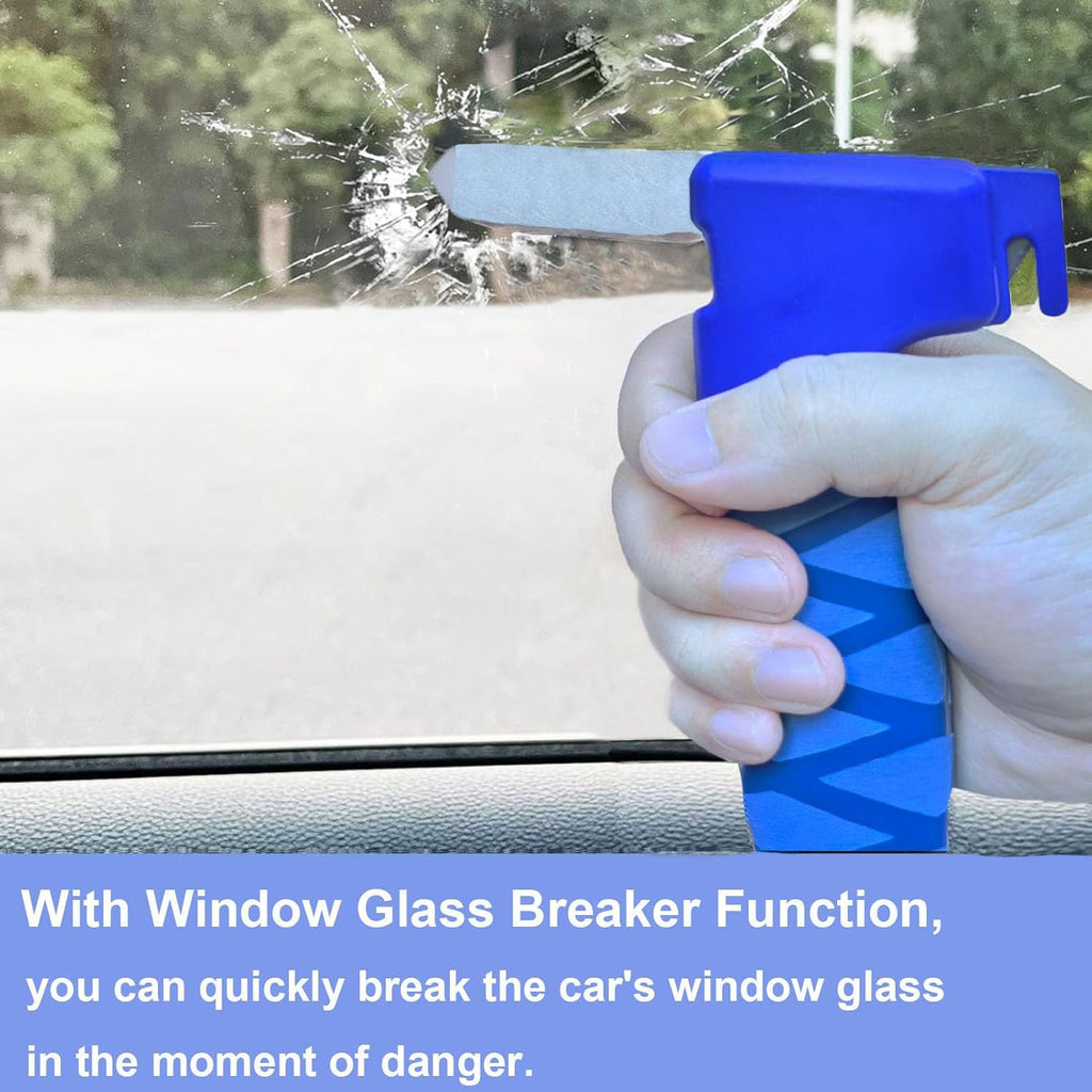 Car Door Handle for Elderly, 3-in-1 Multifunctional Handle Assist, Ultra Grip Mobility Handle for Car, Portable Vehicle Support Door Assist Bar, Max Load 500 Lbs, Anti-Slip Design, Blue