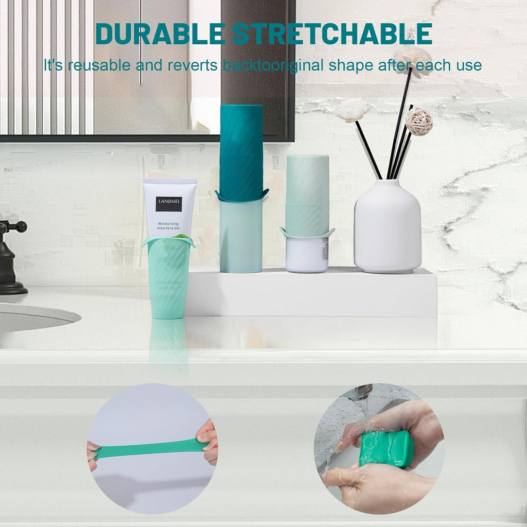 Bottle Covers for Travel, Leak Proofing, Travel Size Container Silicone toiletry sleeves, Leak Locks Travel Accessories for Shampoo Wash Body Bottles and other beauty and personal care(8pcs)