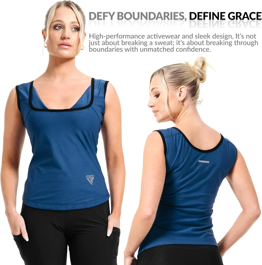 RDX Women’s Sauna Vest Heat Trapping Sweat Waist Trainer - Reach Oeko TEX 100 Certified Body Shaper
