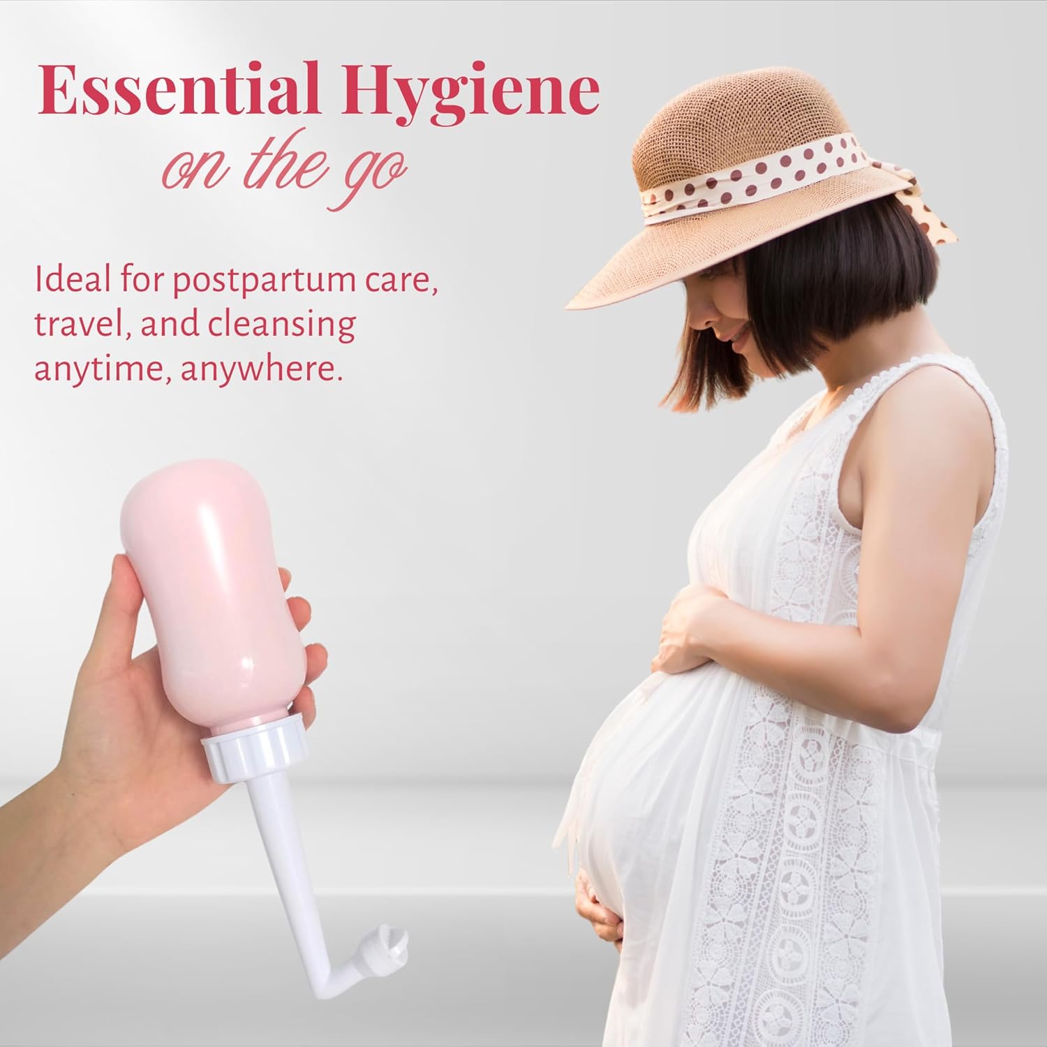 Bottle - Perineal Recovery Postpartum Care and Cleansing Hospital Essentials After Childbirth Labor Personal Hygiene Bidet + Angled spout Large 360 ml (12 oz)