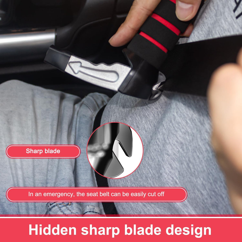 EVEME 2 Pack Car Door Handle for Elderly Car Handle Assist Support Multifunction Door Latch for Seniors and Handicapped