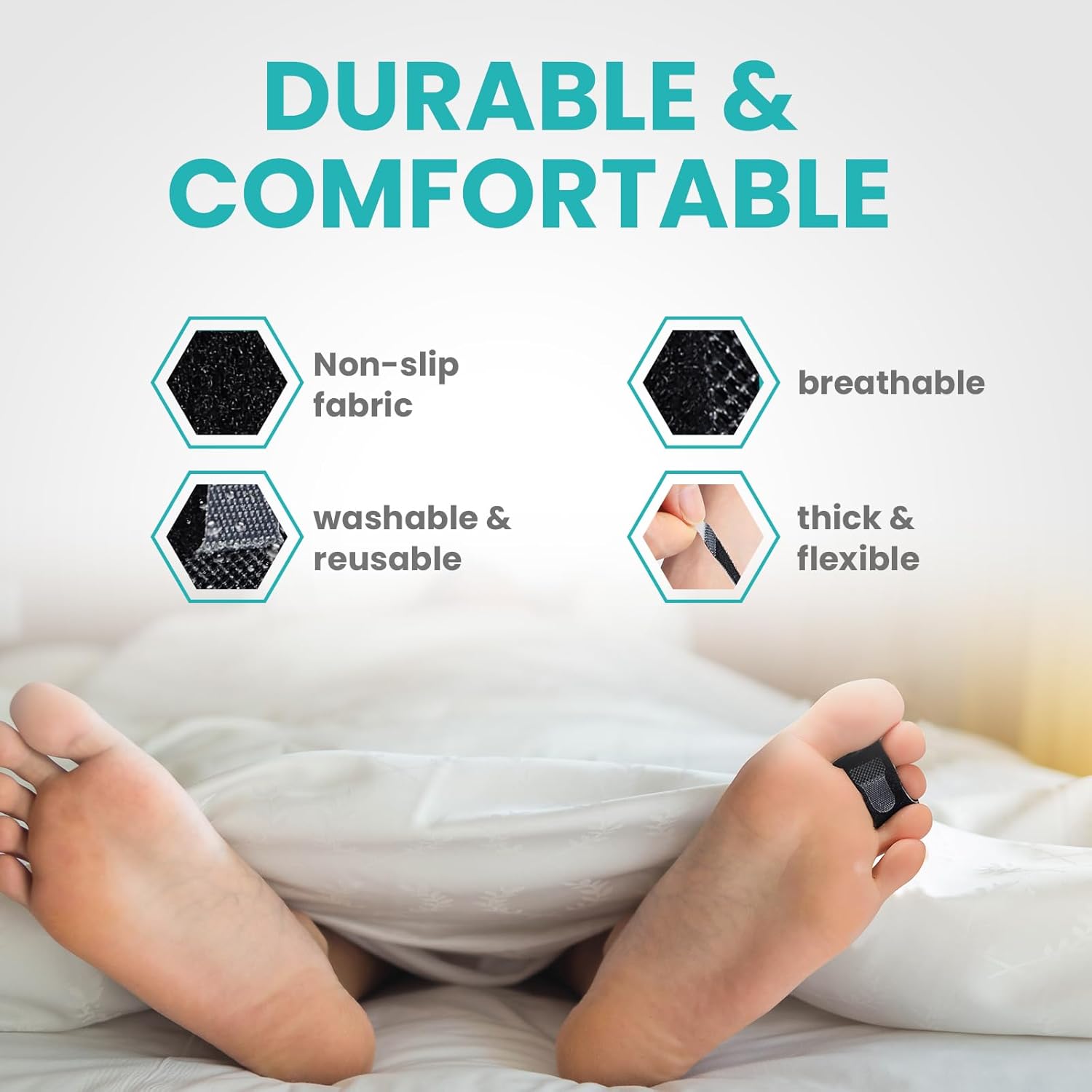 10 Pack Hammer Toe Corrector Toe Splint for Broken Toes,Brace Orthopedic Separator, Cushioned Bandages, Heal Wrap Toe Straighteners for Crooked Toes (Black 5L+5S）