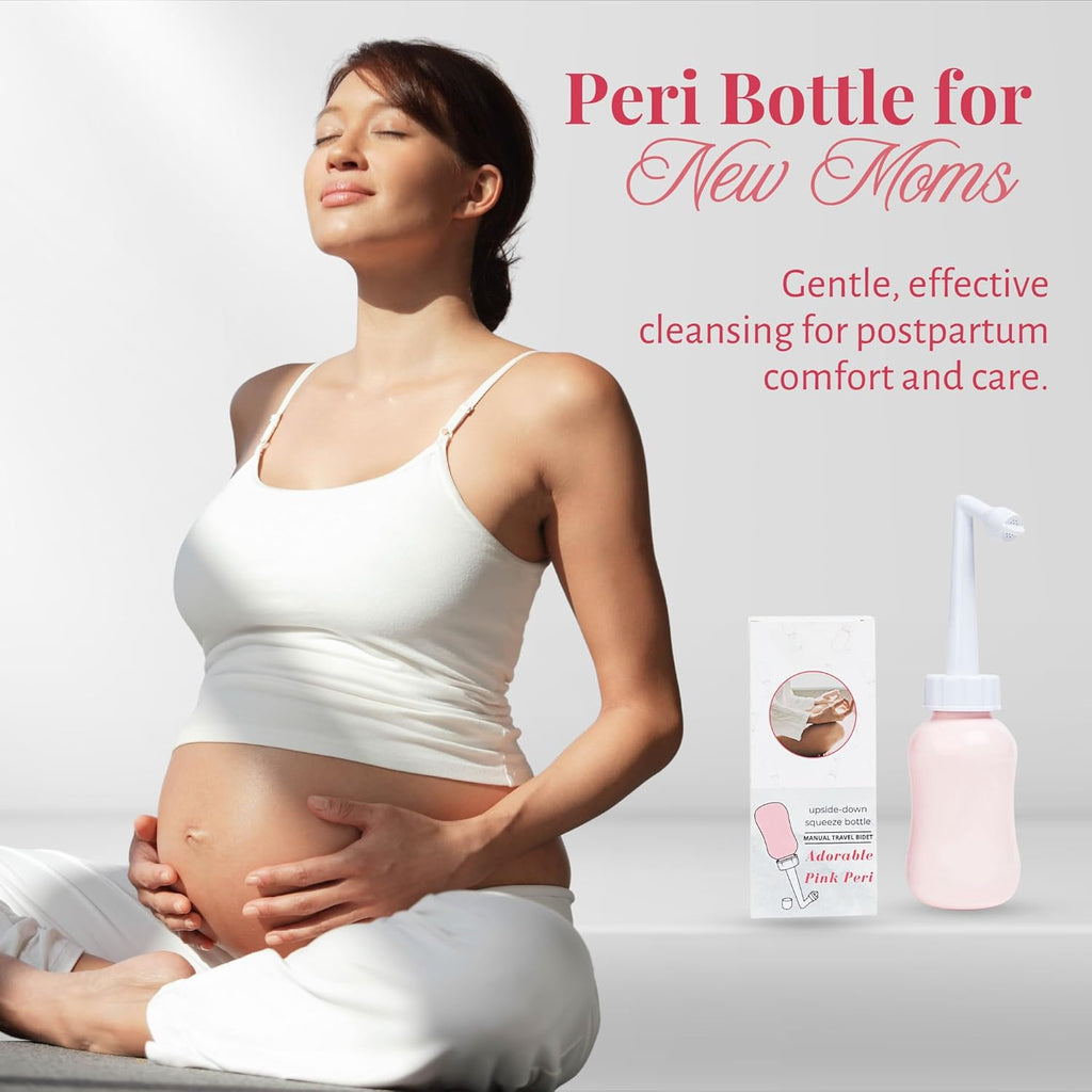 Bottle - Perineal Recovery Postpartum Care and Cleansing Hospital Essentials After Childbirth Labor Personal Hygiene Bidet + Angled spout Large 360 ml (12 oz)