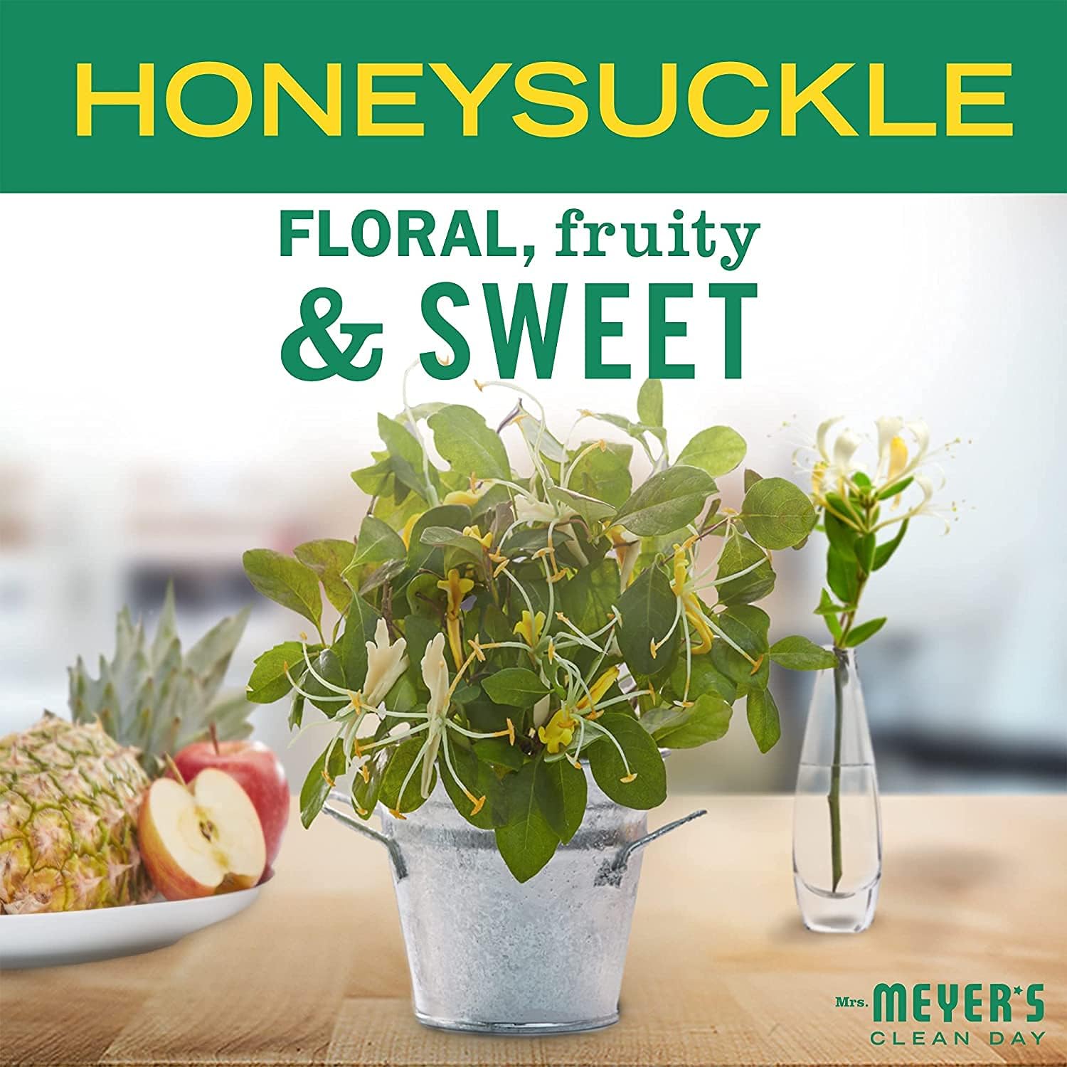 MRS. MEYER'S CLEAN DAY Room Freshener - Honeysuckle (8 Fl Oz (Pack of 3))