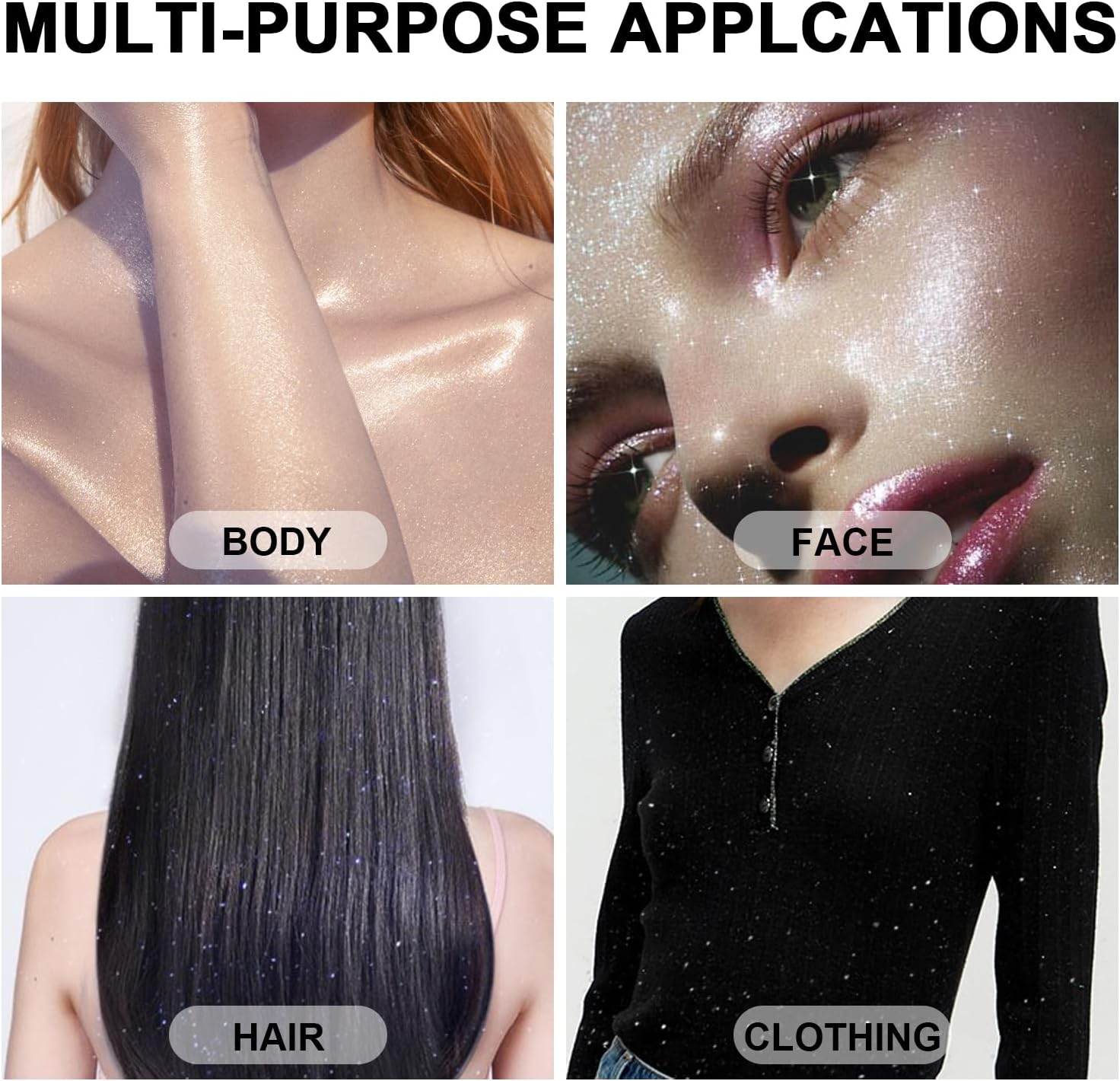 Hair and Body Glitter Spray, 1PC Glitter Hairspray Dry Powder Makeup for Clothes, Festival Rave Prom Loose Sparkle Powder,Holographic Ultra Fine Resin Glitters for Crafts (Blue)