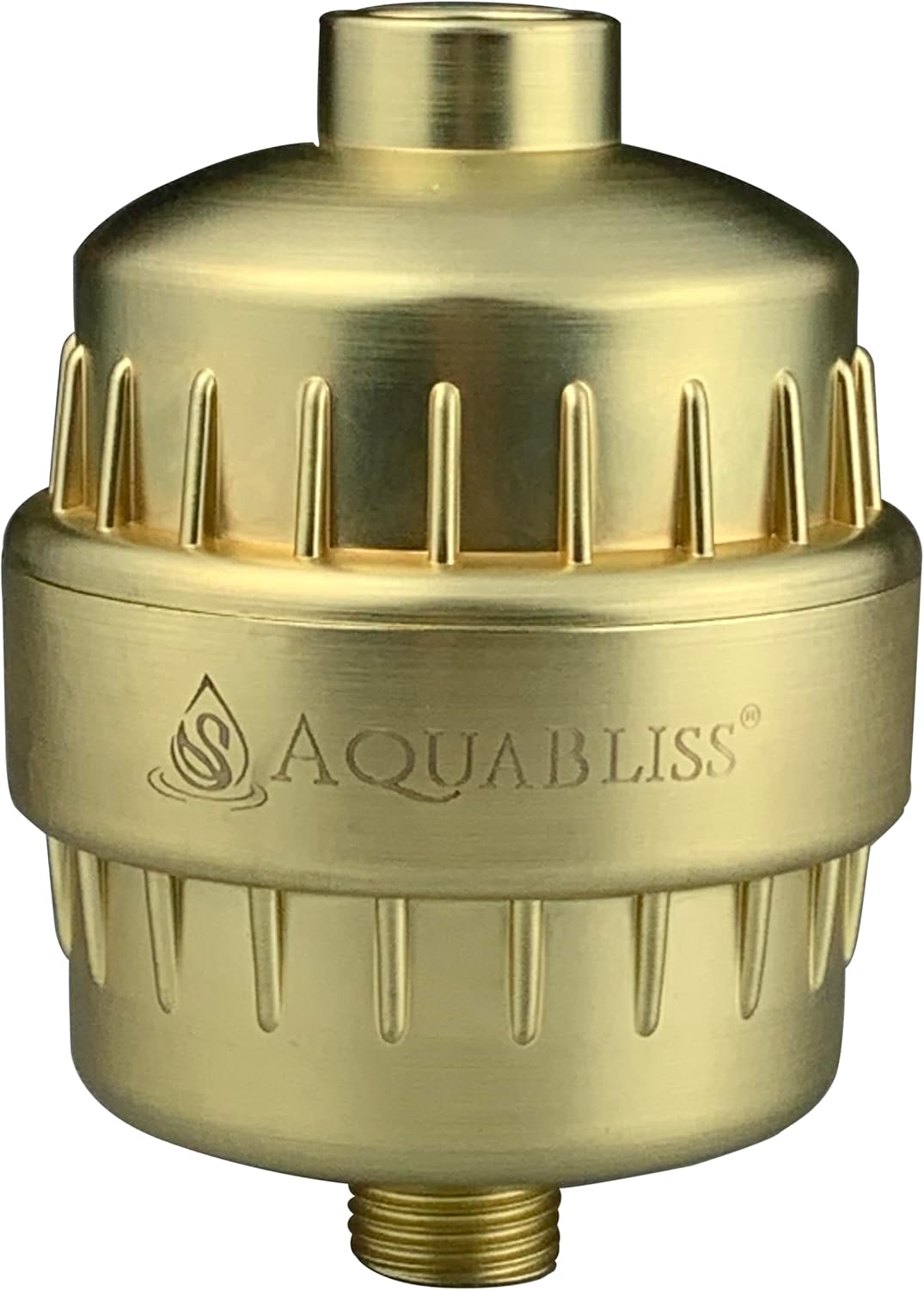 AquaBliss High Output Revitalizing Shower Filter - Reduces Dry Itchy Skin, Dandruff, Eczema, and Dramatically Improves The Condition of Your Skin, Hair and Nails - Matte Gold (SF100-GD)