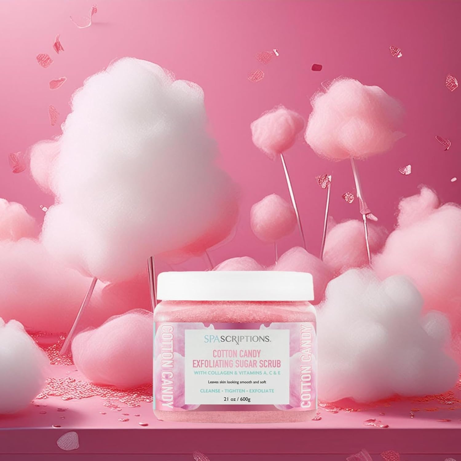 Spascriptions Body Scrubs 21 Oz (21 oz, Cotton Candy)