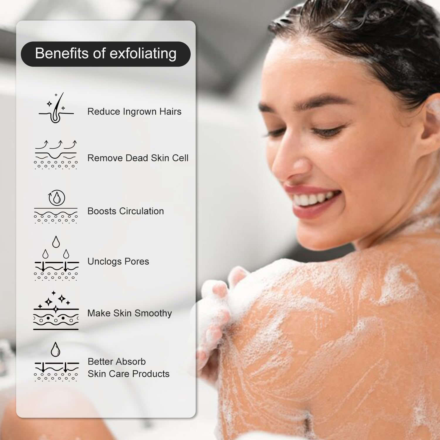 Korean Exfoliating Mitt - Exfoliating Gloves 3 Pack - Exfoliating Body Scrubber, Viscose Fiber Body Scrub Gloves, Dead Skin Remover for Smoother Skin, Self-Tan Prep & Removal