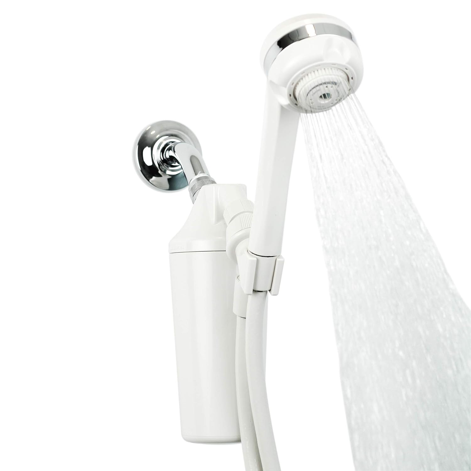 Aquasana Shower Filter | Dermatologist-recommended for softer, healthier skin & hair | Proven to reduce 90% of chlorine for 6 months | High pressure | Handheld wand shower head | AQ-4105