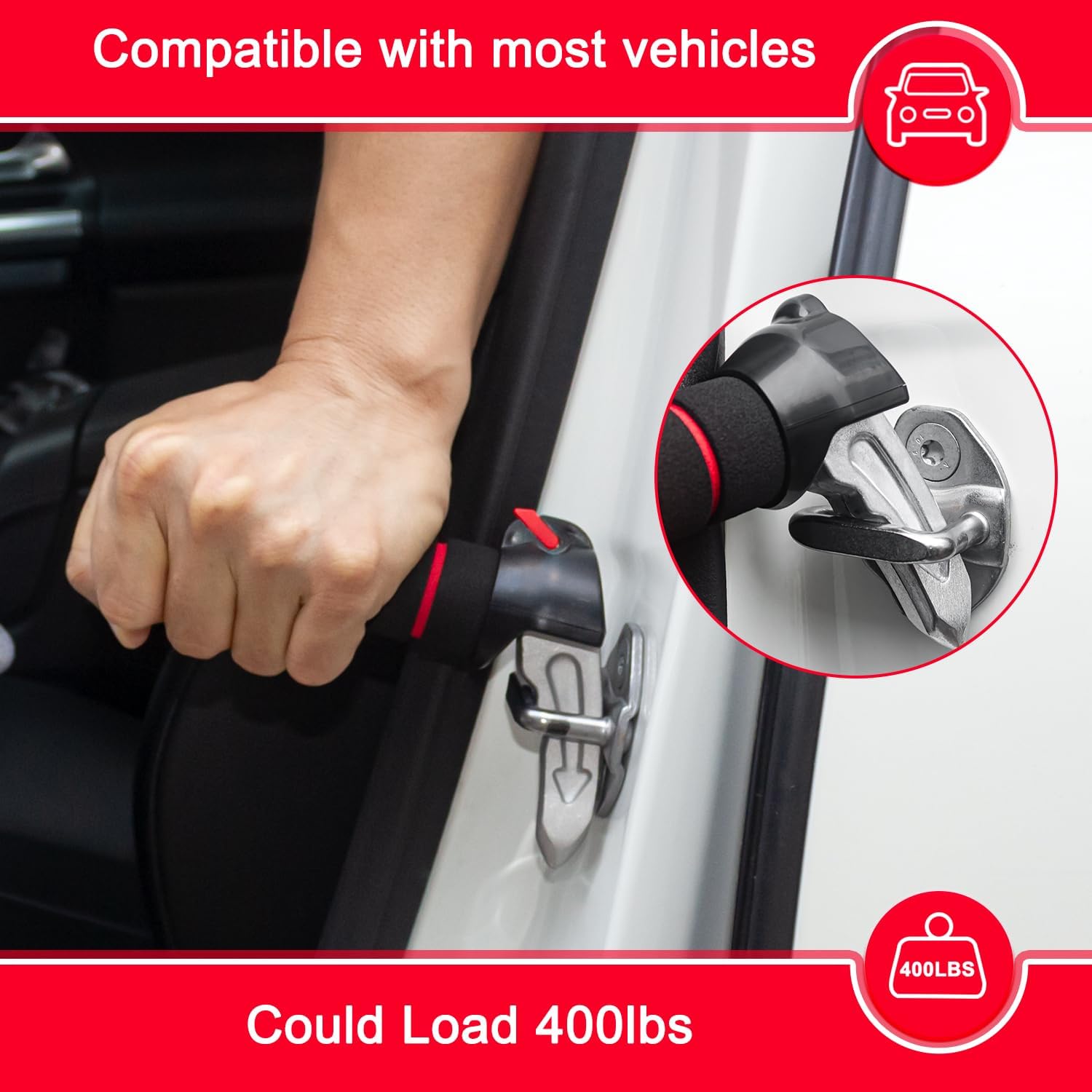 3 in 1 Elderly Car Handle Assist Support Multifunction Handle for Seniors and Handicapped