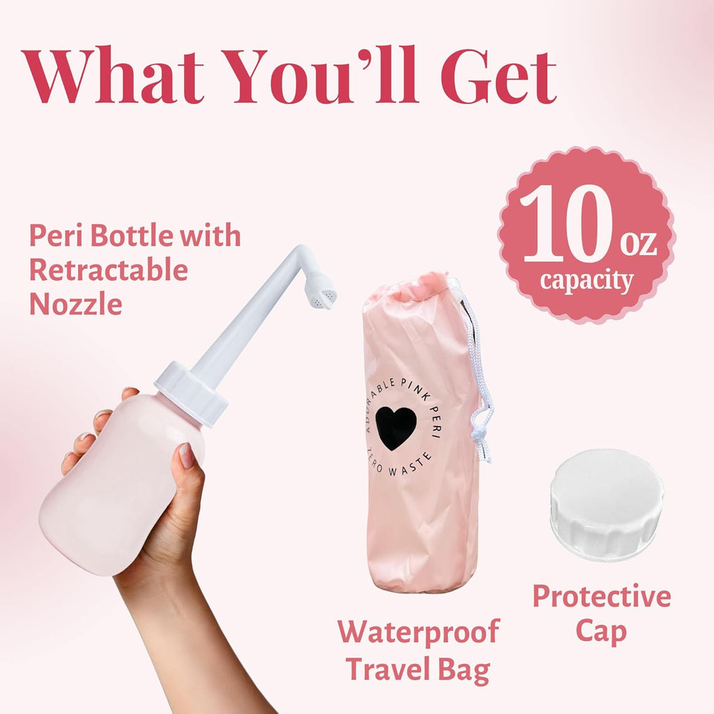 Bottle - Perineal Recovery Postpartum Care and Cleansing Hospital Essentials After Childbirth Labor Personal Hygiene Bidet + Angled spout Large 360 ml (12 oz)