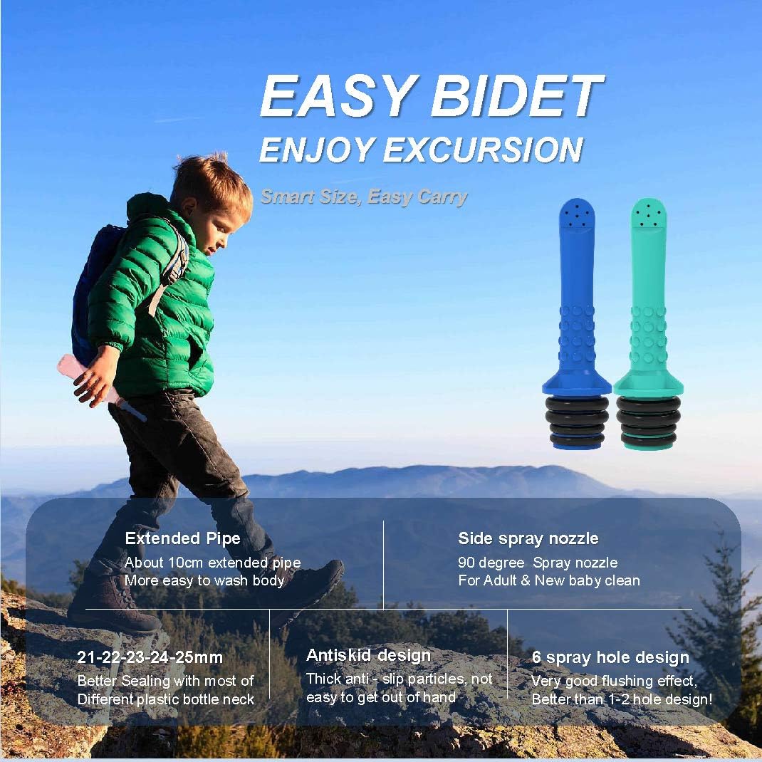 3PCS-Pack Portable Bidet for Toilet, Travel Bidet-Handheld Shattaf Bidet for Postpartum, Newborn, Baby, Anus, Personal Hygiene, Cleaning, Washing, Outdoor, Camping, Driver, Childbirth Cleaner