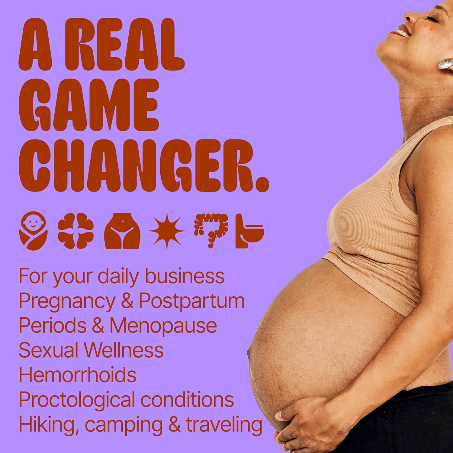 Butt & Intimate Shower 3.0 – Mobile Travel Bidet & Sustainable Intimate Shower, Replaces Wet Wipes, Saves Toilet Paper, Portable Handheld Bidet, Travel Bag Included, BPA-Free - Gentle Grey