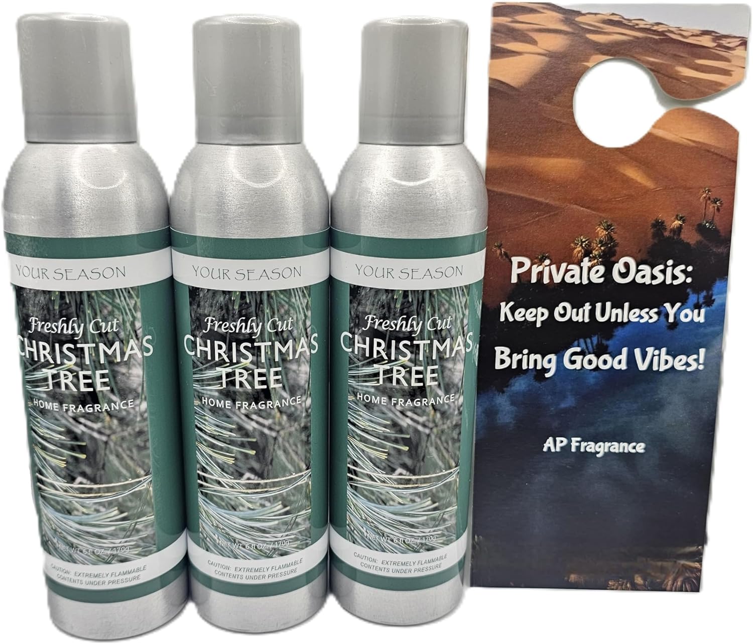 AP Fragrance Belfair Oaks Room Fragrance Air Freshener Spray Christmas Tree - Concentrated Deodorizer - 3 Pack