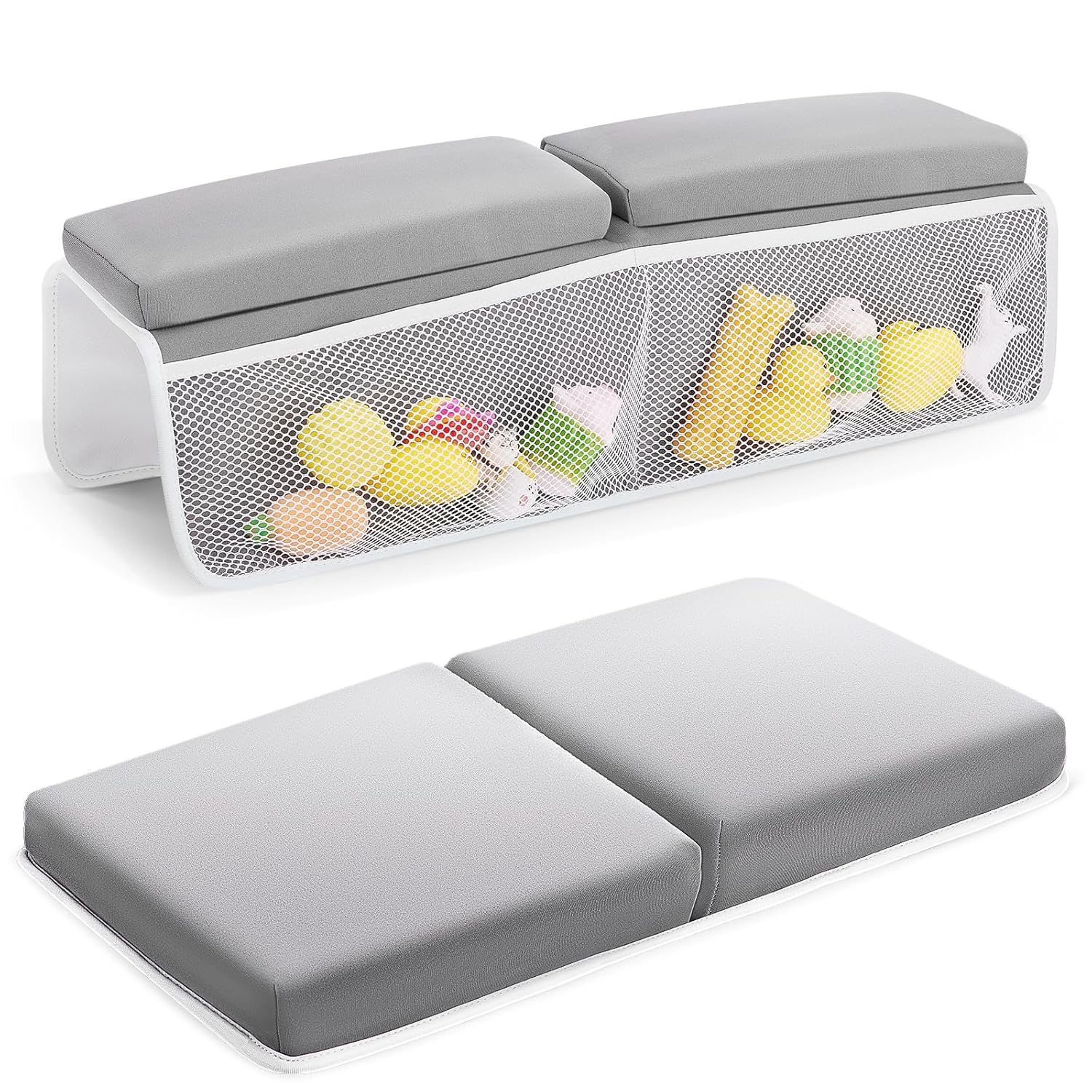 Baby Bath Kneeler and Elbow Rest Pad Set, Bathtub Kneeling Pad, Baby Accessories for Bath, Relieve Your Knees and Elbows