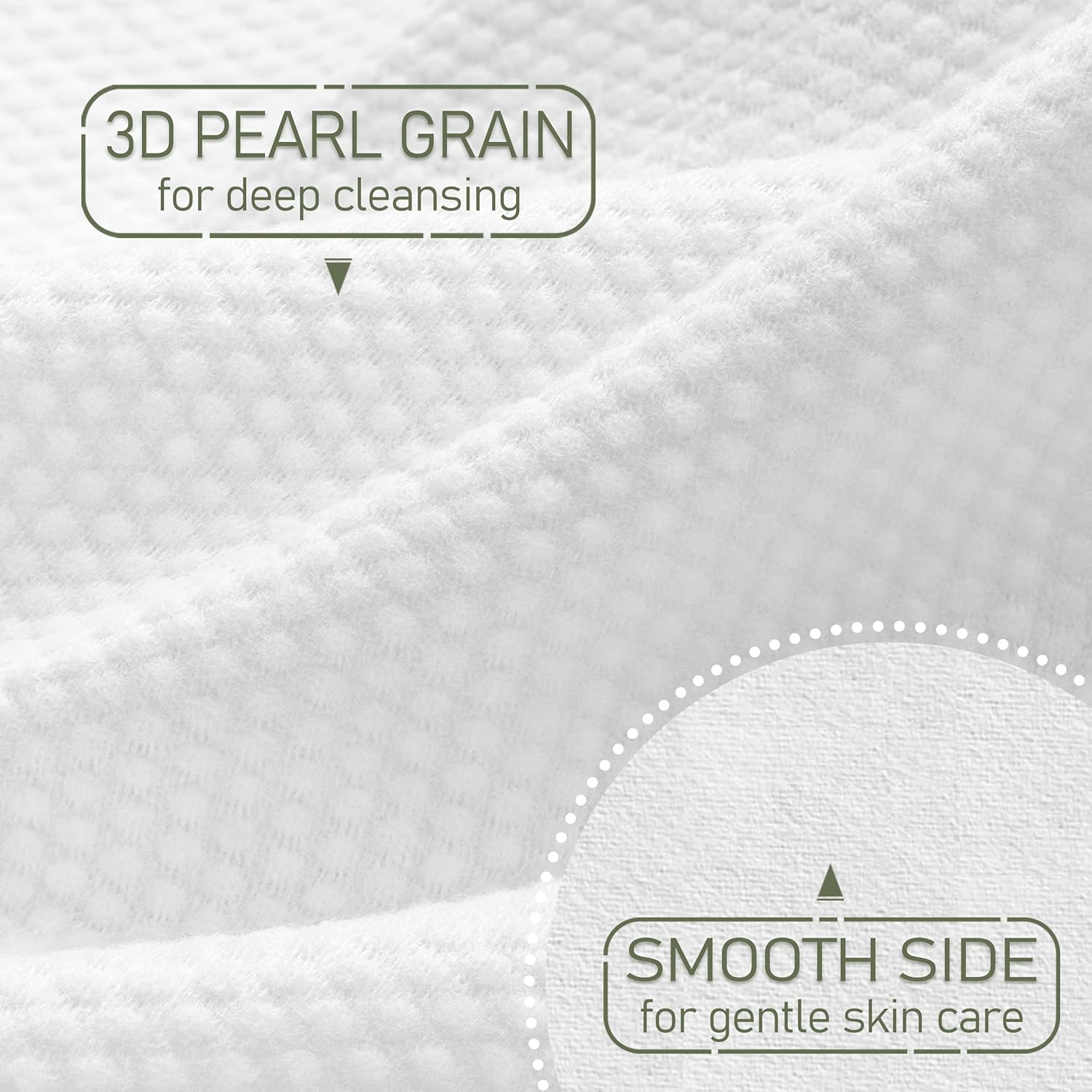 Christmas Style WOWOTEX Disposable Face Towel Biodegradable Large Dry Wipes 60 Count/Box Extra Thick Soft Clean Facial Towels for Sensitive Skin, Makeup Removing, Cleansing, Nursing, 10"×12"