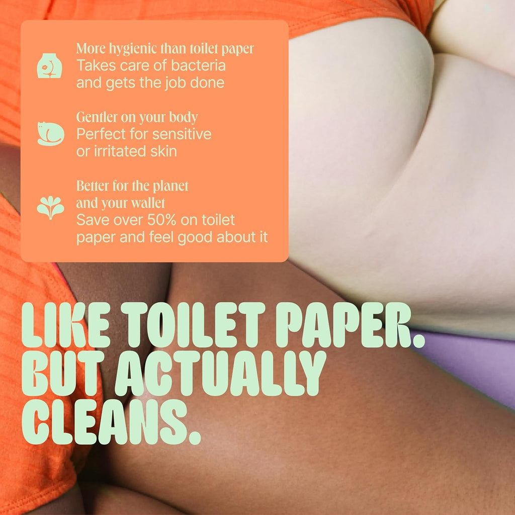 Butt & Intimate Shower 3.0 – Mobile Travel Bidet & Sustainable Intimate Shower, Replaces Wet Wipes, Saves Toilet Paper, Portable Handheld Bidet, Travel Bag Included, BPA-Free - Minty Mint