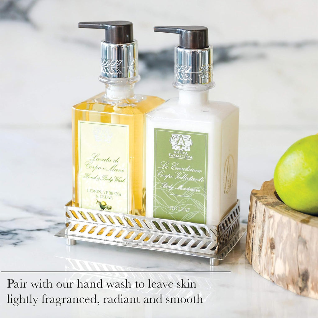 Antica Farmacista Body Moisturizer - Moisturizing Scented Lotion - Premium Body Moisturizer - Luxury Gift for Women & Men - Hand & Skin Hydration - Bergamot & Ocean Aria, 10 Fl Oz