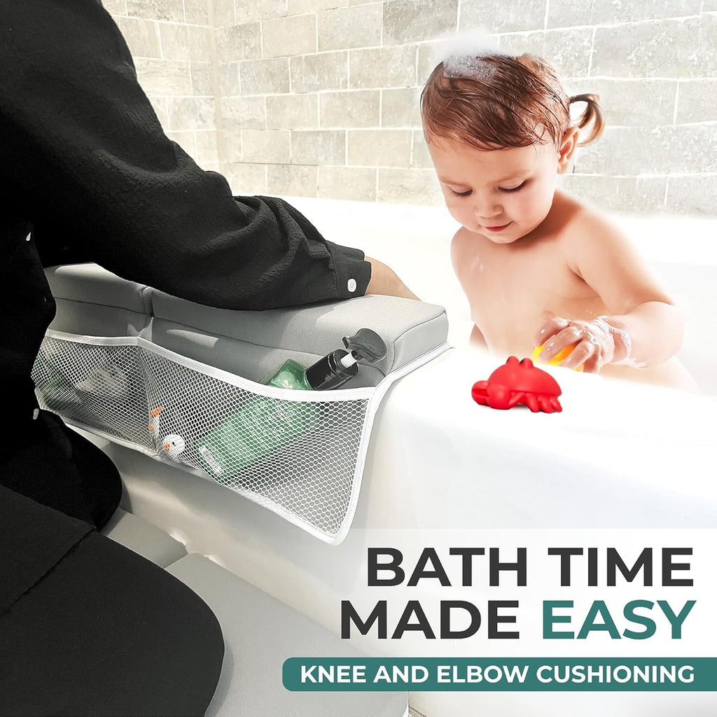 Bath Kneeler and Elbow Rest Pad Set - Comfortable Thick Kneeling Mat for Bathing Baby - Bazaar Find