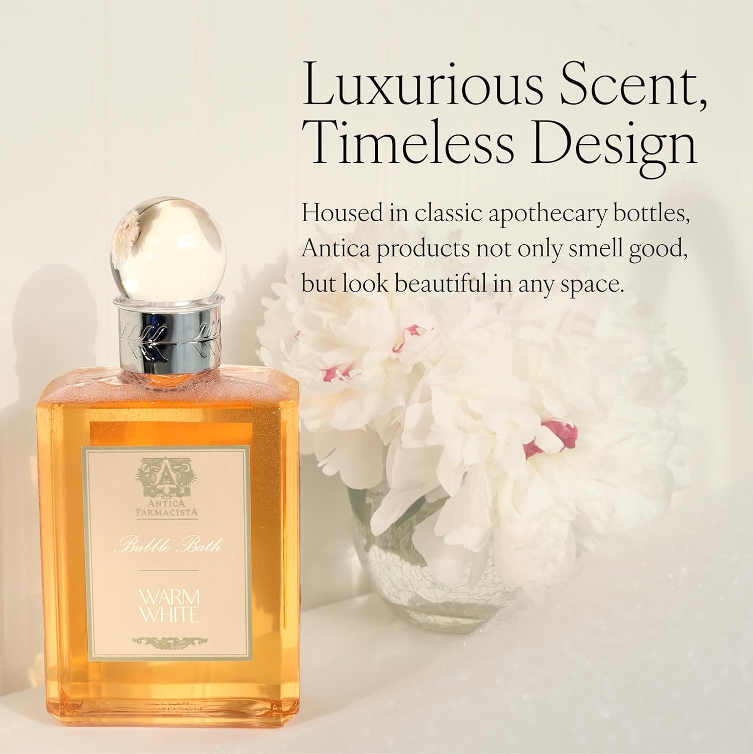 Antica Farmacista Warm White Bubble Bath, 16 Fl Oz