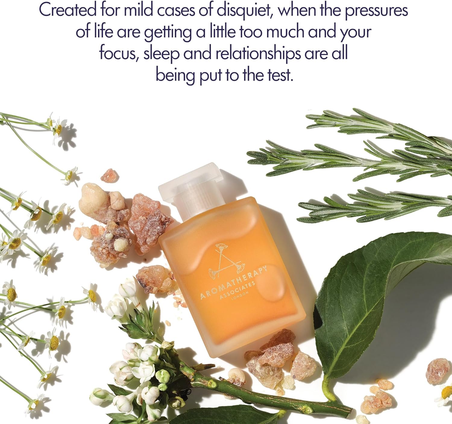 Aromatherapy Associates De-Stress Mind Bath and Shower Oil, Natural Body Oil to Calm Mind, Body and Spirit, Made with 3 Essential Oils (1.86 oz)