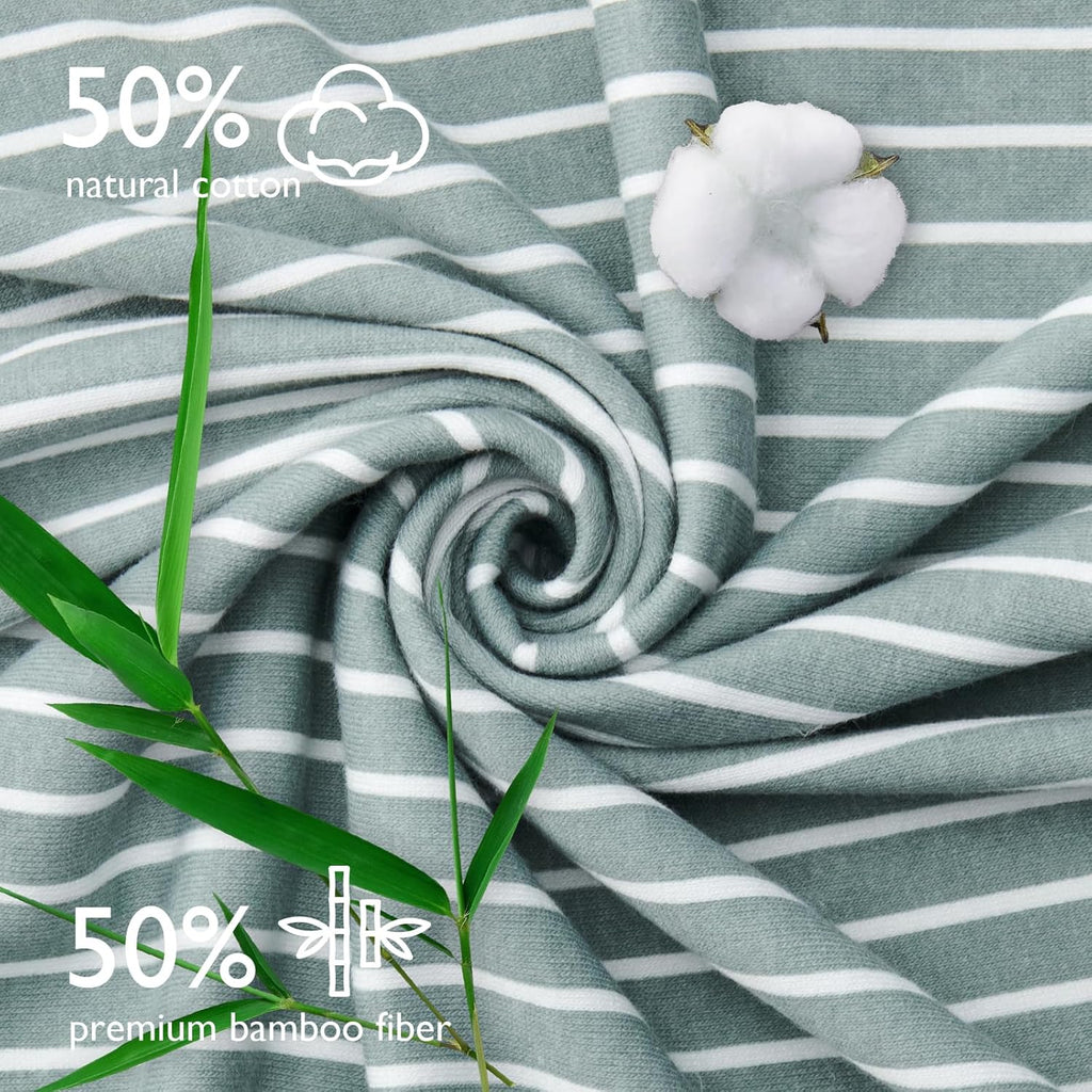 Momcozy Baby Towel with Hooded-2 Pack Soft Bath Towel Set-Shower Gifts or Bath Essential for Infant, Newborn, Toddler (35 X 35 Inch, Petite Blossom)