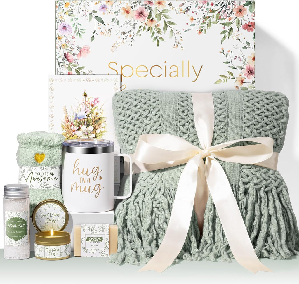 Self Care Gifts for Women Get Well Soon Gifts, Birthday Gifts for Women Care Package, Sympathy Gift Baskets Spa Gifts Set, Thinking of You Inspirational Christmas Gifts for Mom Her Friend Sister Wife