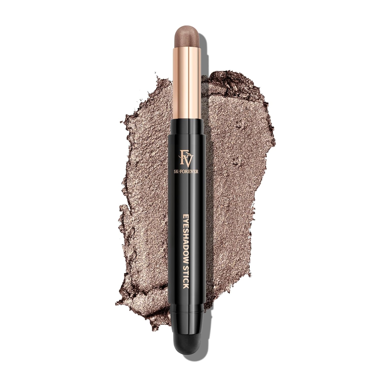 FV Cream Shimmer Eyeshadow Stick，Long Lasting & Waterproof, Multi-Use & High Pigment Eyeshadow Makeup Stick, Golden Shimmer