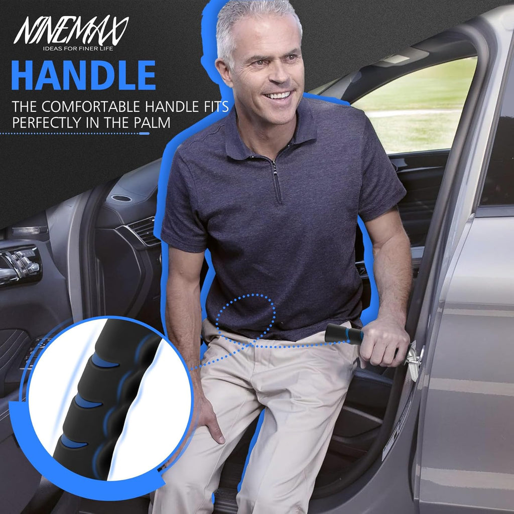 NINEMAX Car Door Handle for Elderly Car Handle Assist Support, Auto Grab Handles, Portable Car Door Cane for Seniors, Handicap (2 pcs)