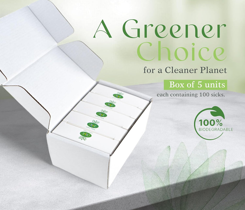 Bamboo Cotton Swabs – Eco-Friendly Cotton Swabs for Personal Care – Biodegradable Cotton Buds for Zero Waste Personal Care – Plastic-Free Cotton Swabs for Makeup, Hygiene & Beauty (500 Count)