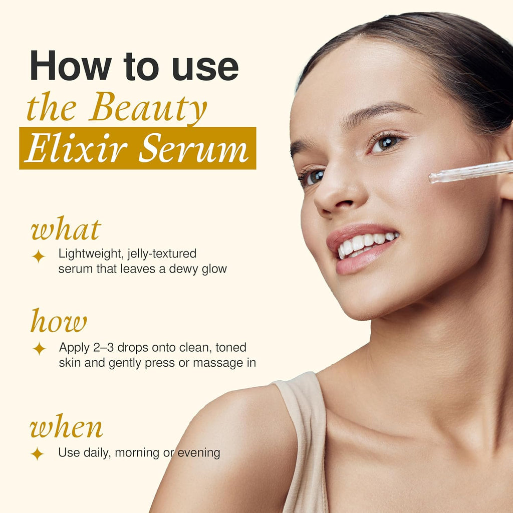 Collagen Serum For Face with 24k Gold - Dermatologist Tested - Anti Aging, Ultra Hydrating, Fine Lines & Wrinkle Treatment - Clean Beauty Korean Skin Care for All Skin Types - 1.69oz