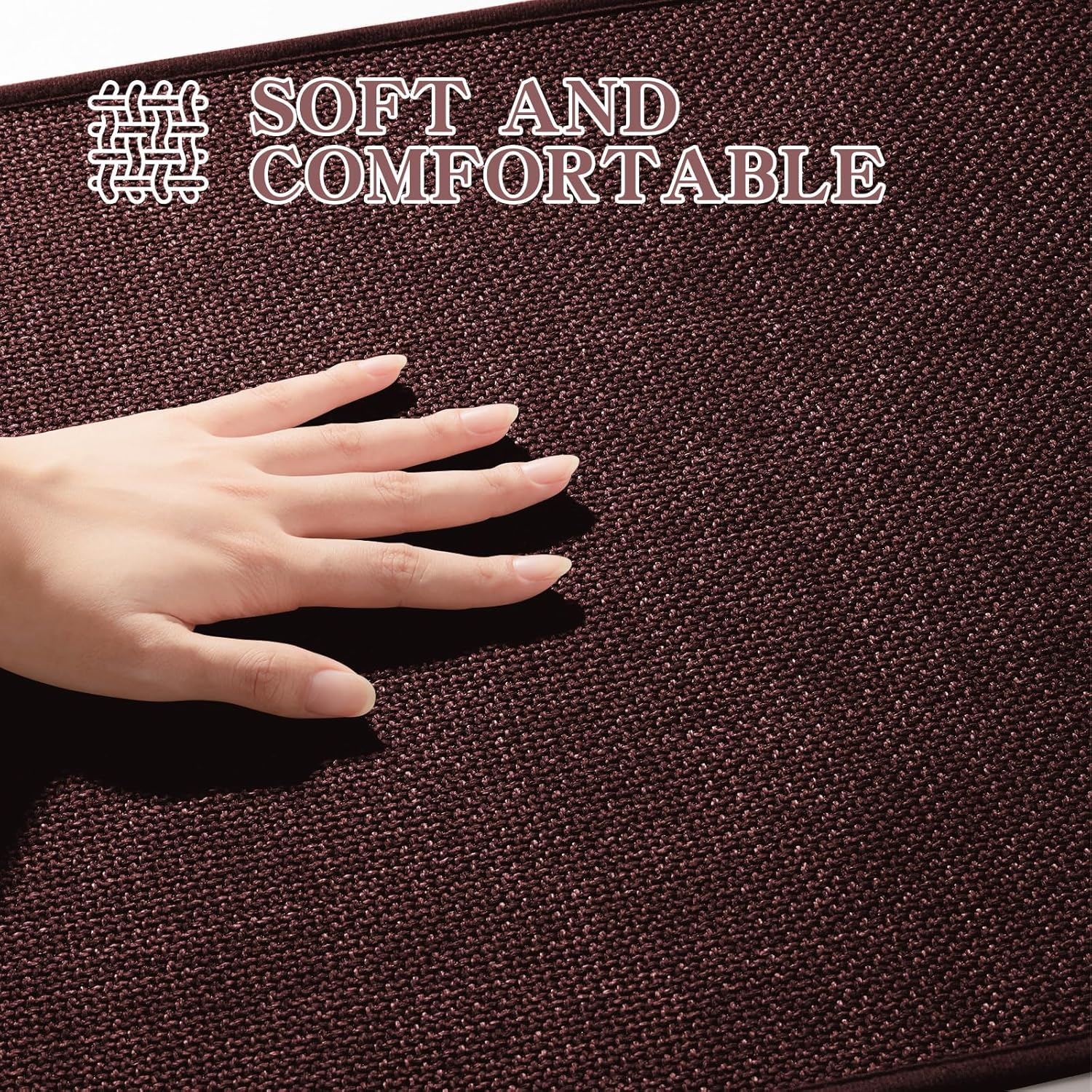 chakme Bathroom Rugs Mat 36x24, Ultra Thin Non Slip Bath Mat Large Quick Dry Absorbent Bath Mat for Bathroom Floor, (Dark Purple, 36"x24")