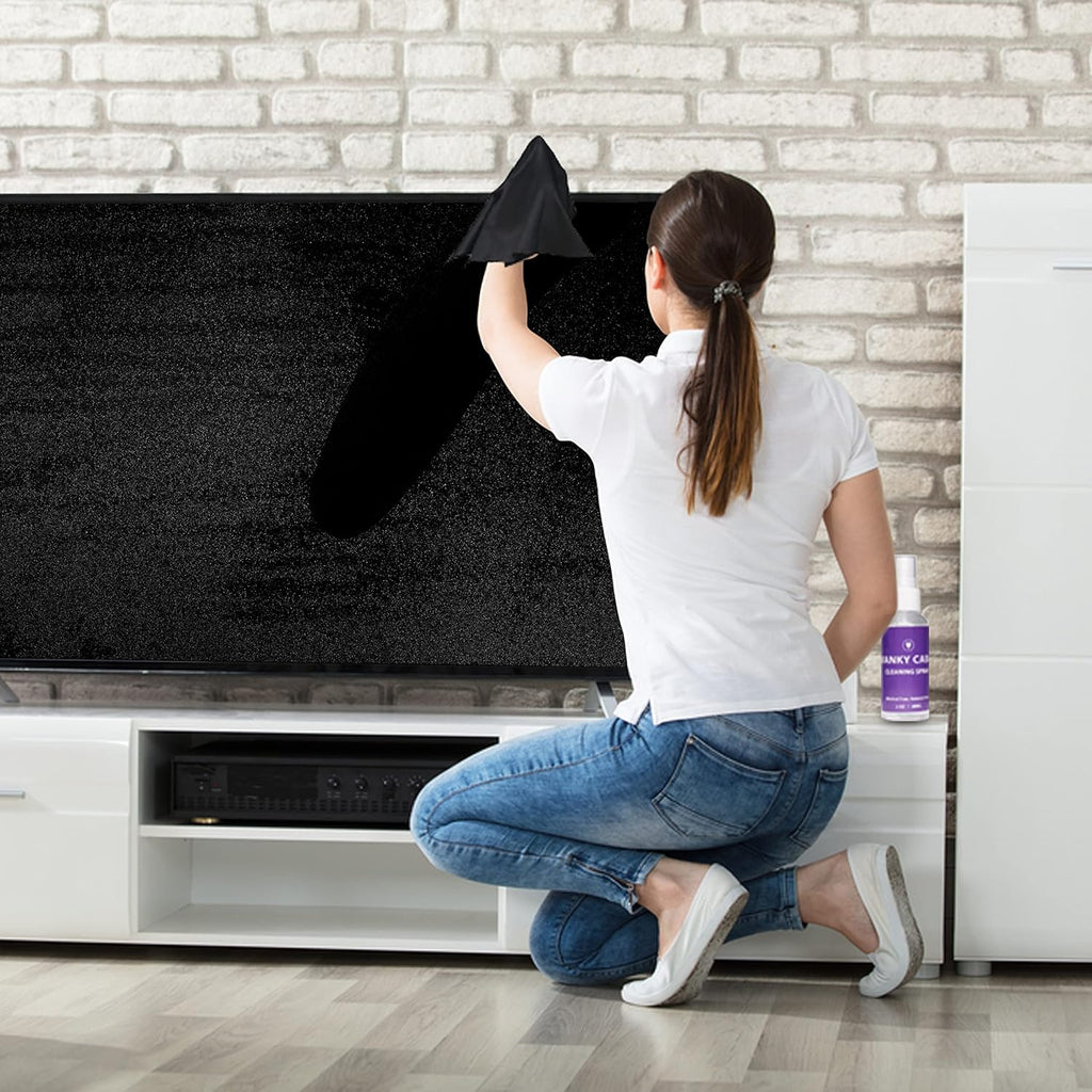 Swanky Computer Screen Cleaner Kit: Set of Electronic Cleaner Spray Microfiber Cleaning Cloth for Tv Cleaner - Ipad Screen Cleaner - iPhone Cleaner - Monitor Cleaner - Laptop Cleaner (2 Oz, 2-Pack)