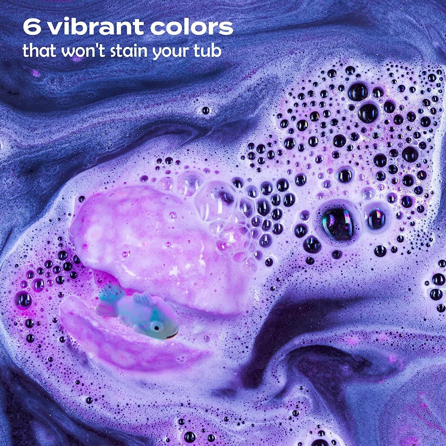 Ninja Kids Bath Bombs with Surprise Toy Inside (6 Pack) - Large Red Bubble Bomb and Fizzies, Gentle and Safe, USA Made - Ideal Gift for Boys and Girls by Two Sisters