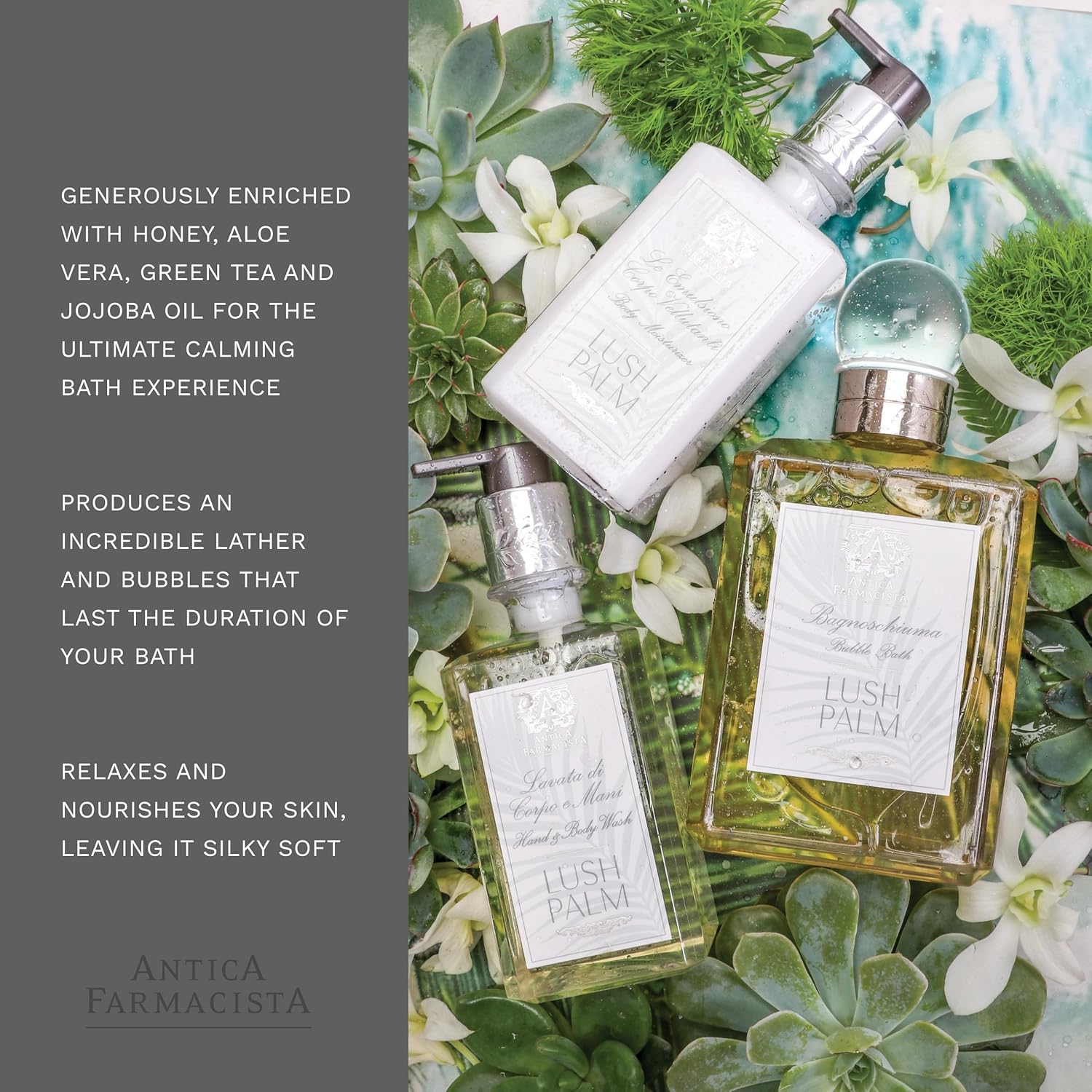 Antica Farmacista Lush Palm Bubble Bath, 16 Fl Oz