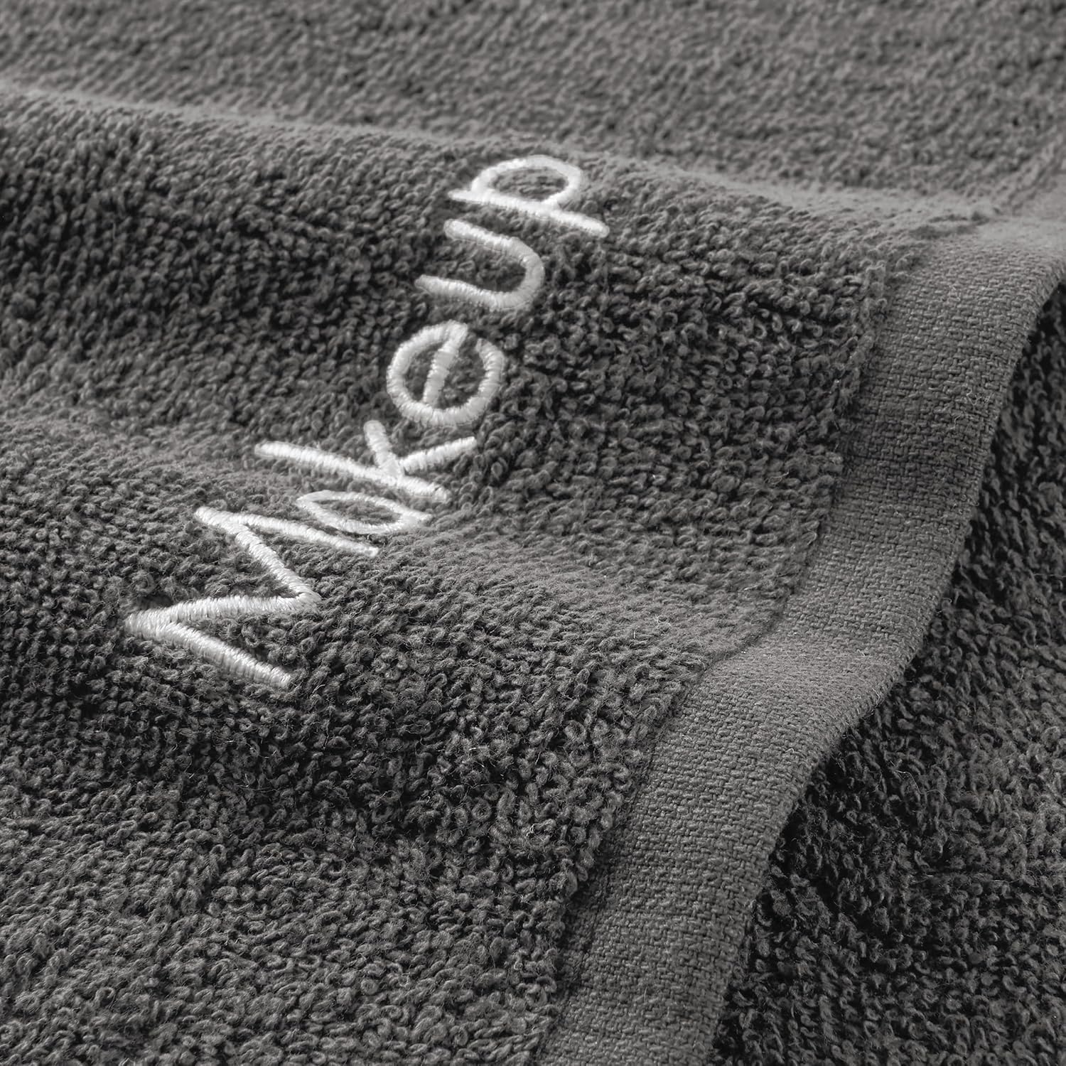 Arkwright Makeup Towels - Bulk Case of 144 - Soft & Gentle Cotton Washcloth Face Make Up Remover, Reusuable Eraser Cloth Essentials for Hosts & Artists, 13 x 13 in, Grey